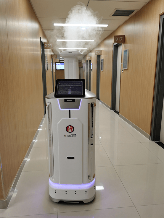 Intelligent disinfection robot has been launched in Karamay Central Hospital in Xinjiang(图3)